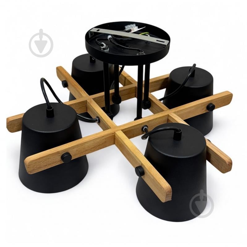 Люстра потолочная LIGHT SET VOLOSHKA СRL 4x12 Вт GX53 черный - фото 3 Люстра потолочная LIGHT SET VOLOSHKA СRL 4x12 Вт GX53 черный - фото 3