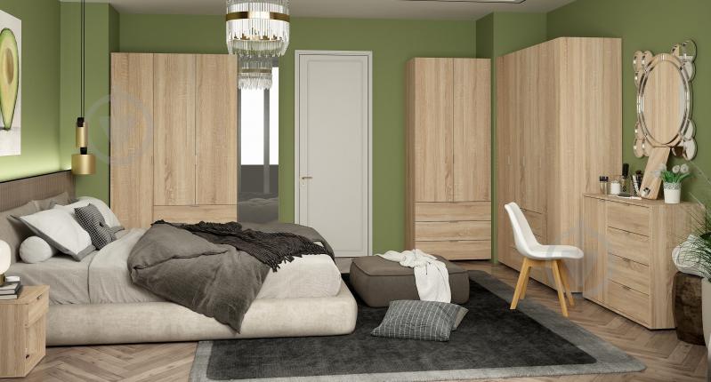 Шкаф для одежды Doros Гелар 3+3 ДСП 2034х2325х495 мм дуб сонома / - фото 6 Шкаф для одежды Doros Гелар 3+3 ДСП 2034х2325х495 мм дуб сонома / - фото 6