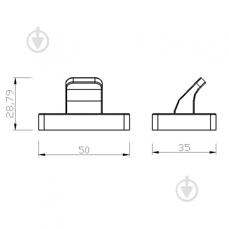 Крючок в ваную Ferro GRETA одинарный - фото 2