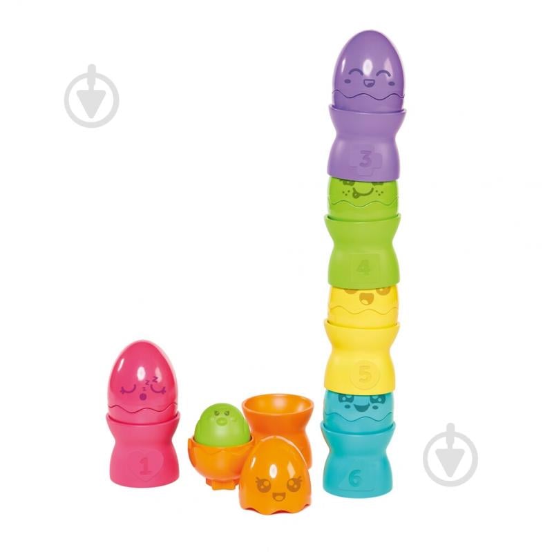 Игровой набор Tomy Toomies Пирамидка из яиц-пищалок 124639 - фото 2 Игровой набор Tomy Toomies Пирамидка из яиц-пищалок 124639 - фото 2