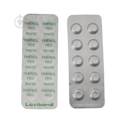 Таблетки для тестера воды PH 10 шт. PhenolRed Lovibond - фото 1