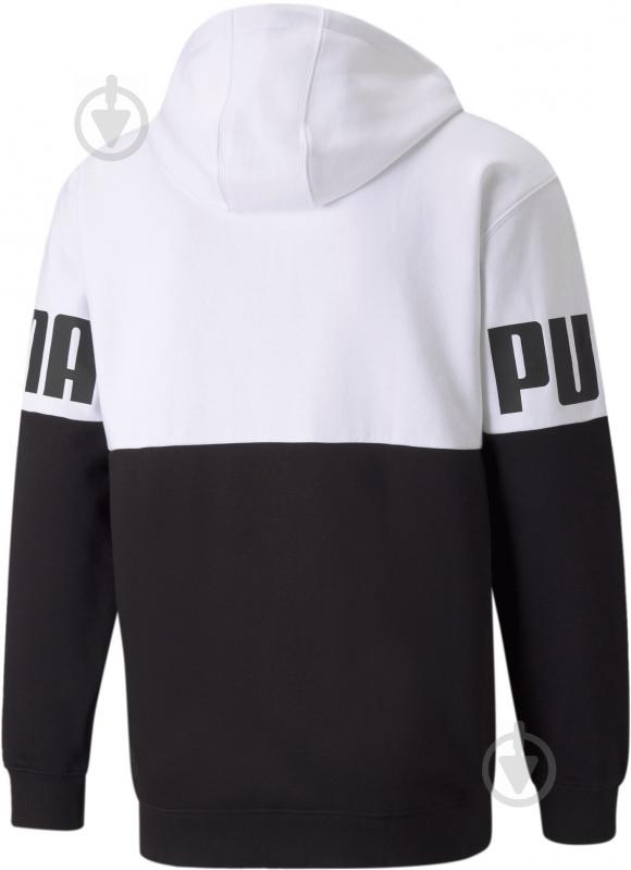 Толстовка Puma POWER FZ Hoodie 84610402 р. XL черно-белый - фото 2