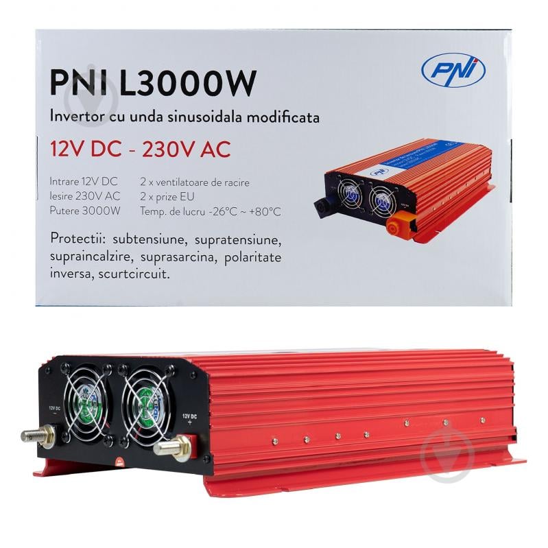 Інвертор автомобільний PNI-H3000W12 12В/230В - фото 8