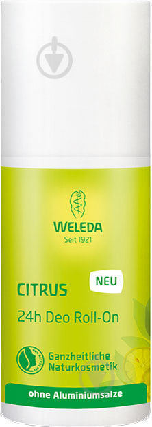 Дезодорант унісексдля жінокдля чоловіків Weleda Цитрус Roll-On 24 години 50 мл - фото 4