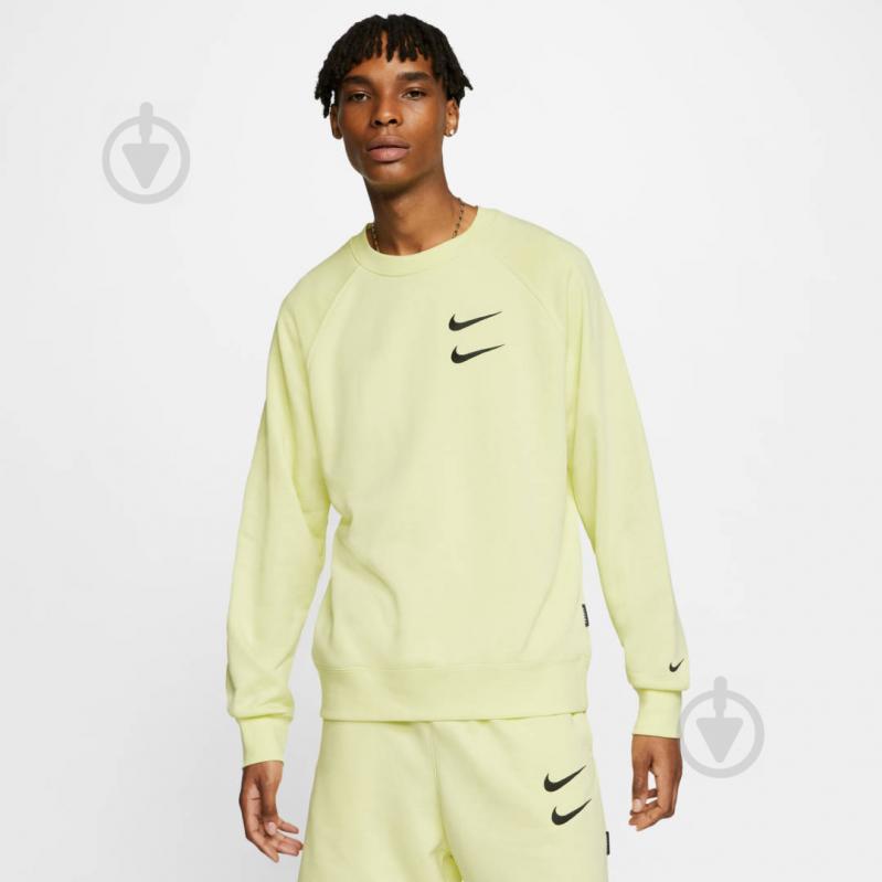 Світшот Nike M NSW SWOOSH CREW FT CW7399-335 р. 2XL зелений - фото 4