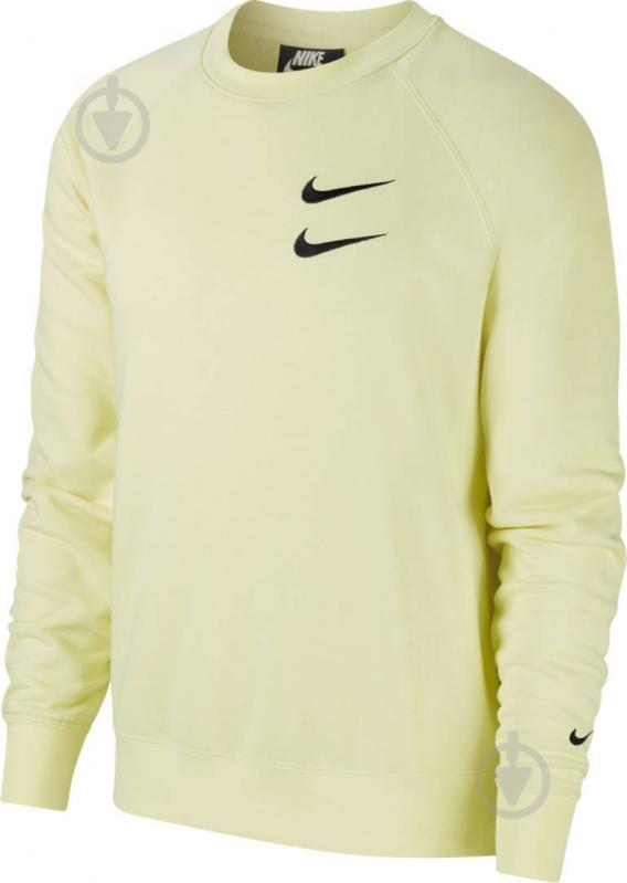 Свитшот Nike M NSW SWOOSH CREW FT CW7399-335 р. M зеленый - фото 1