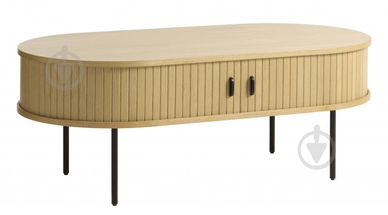 Стіл журнальний Unique Furniture NOLA 1200x600x450 мм чорний/дуб натуральний (46262780 ) - фото 3