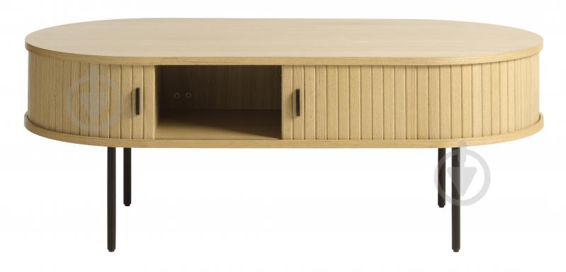 Стіл журнальний Unique Furniture NOLA 1200x600x450 мм чорний/дуб натуральний (46262780 ) - фото 4