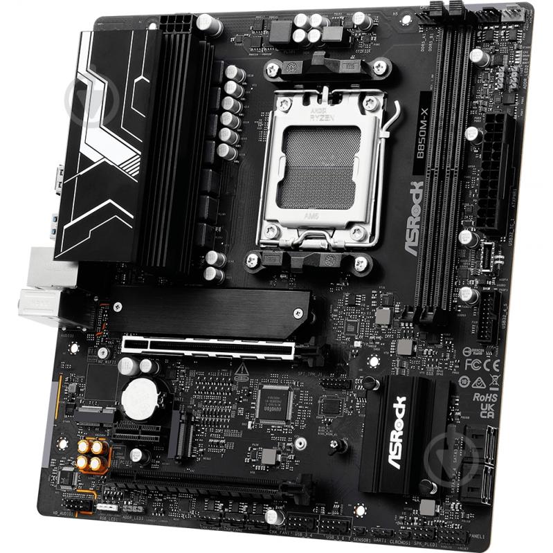 Материнская плата ASRock B850M-X (Socket AM5, AMD B850, micro ATX) - фото 3