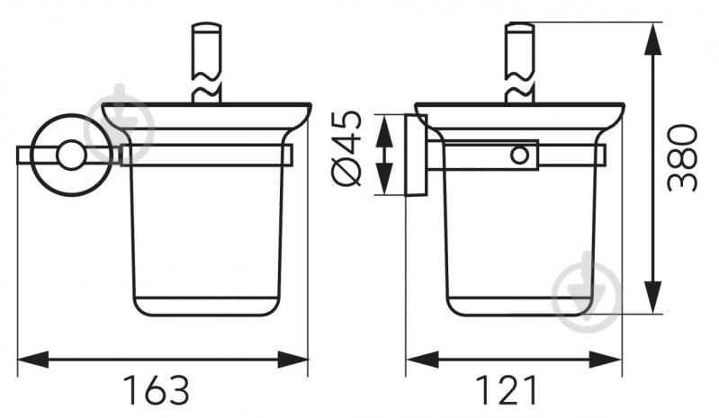 Ершик для унитаза Ferro MEPHISTO - фото 2