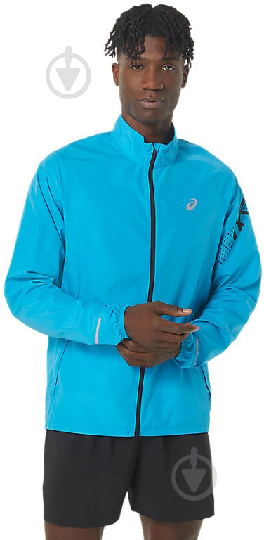 Вітрівка Asics ICON JACKET 2011C733-403 р.2XL блакитна - фото 1