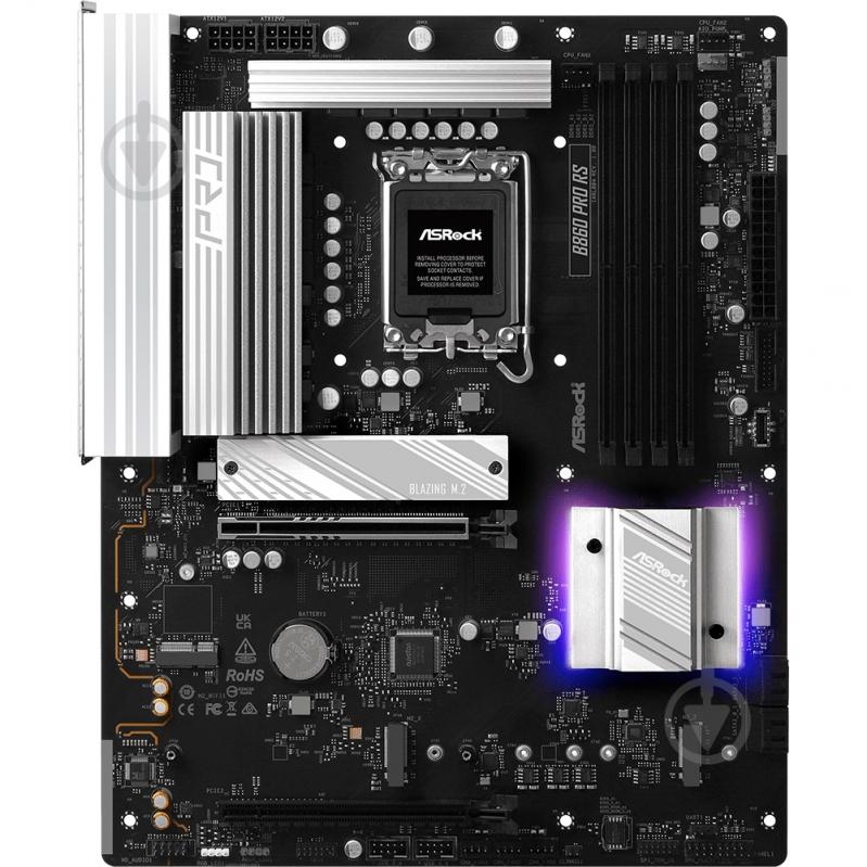 Материнская плата ASRock B860 Pro RS (Socket 1851, Intel B860, ATX) - фото 6