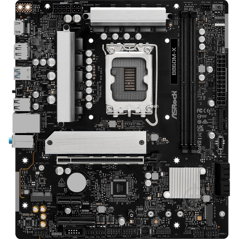 Материнская плата ASRock B860M-X (Socket 1851, Intel B860, micro ATX) - фото 1