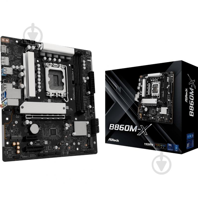 Материнская плата ASRock B860M-X (Socket 1851, Intel B860, micro ATX) - фото 5