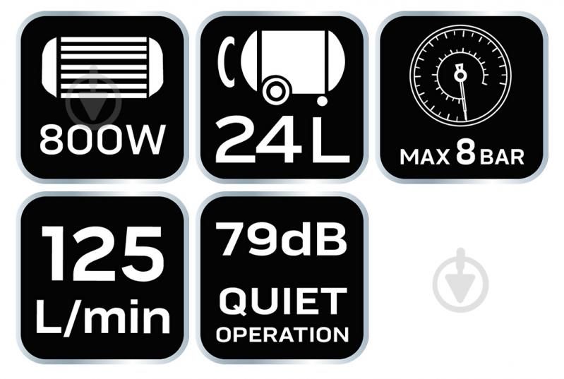 Компресор NEO tools 24 л 12K021 - фото 10