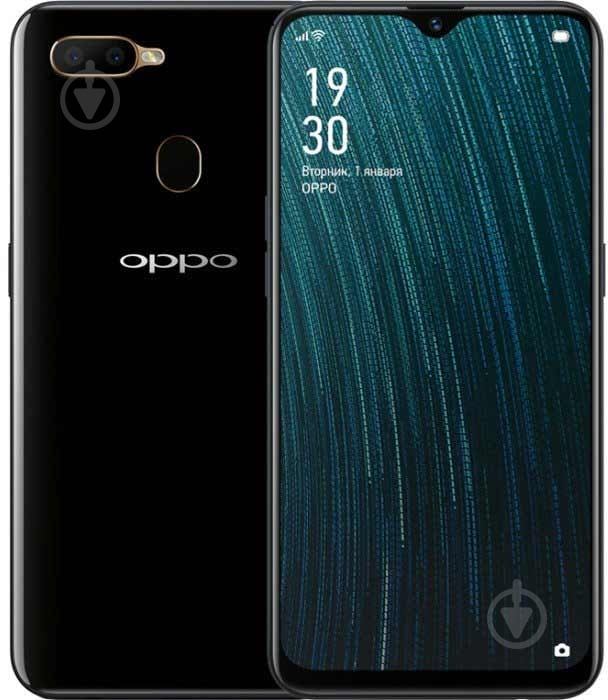 Смартфон OPPO A5s 3/32GB (CPH1909 black) - фото 1 Смартфон OPPO A5s 3/32GB (CPH1909 black) - фото 1