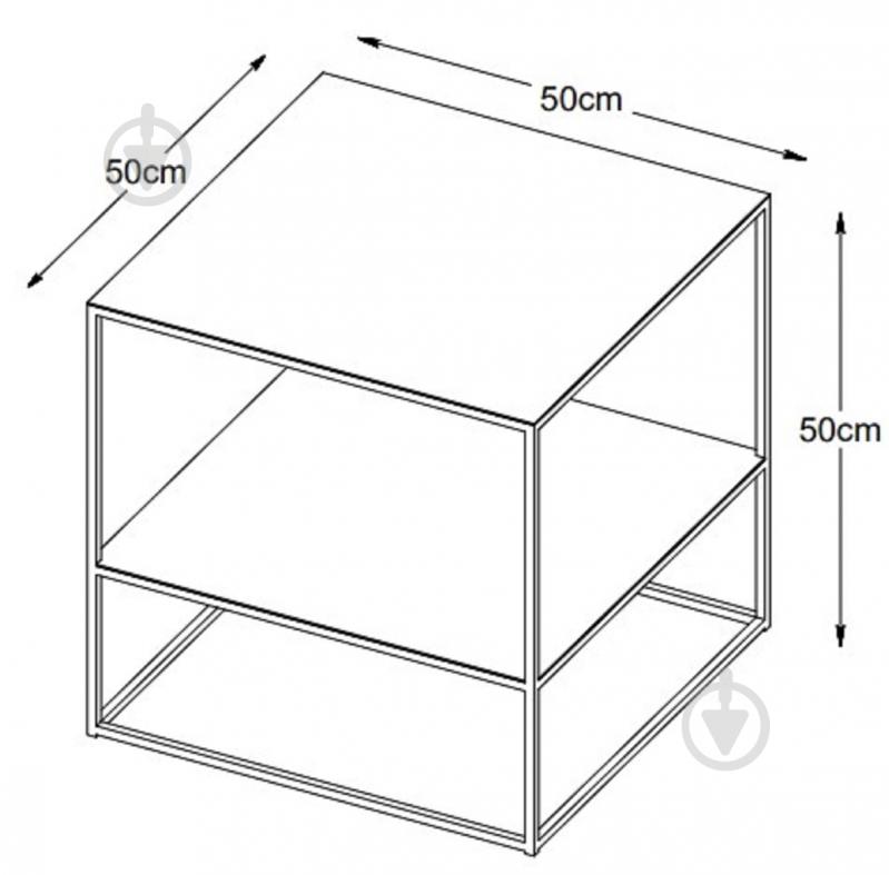 Стол журнальный Unique Furniture PEBBLE 500x500x500 мм черный/черный (44520600 ) - фото 7