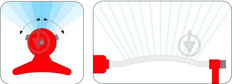 Ороситель Flo 89277 осциляционные к шлангам - 1/2 15 сопловых отверстий предел действия - 14 м - фото 5