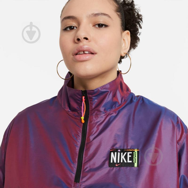 Анорак женский демисезонный Nike W NSW WVN PO JKT WASH DA2328-597 р.XS фиолетовый - фото 4