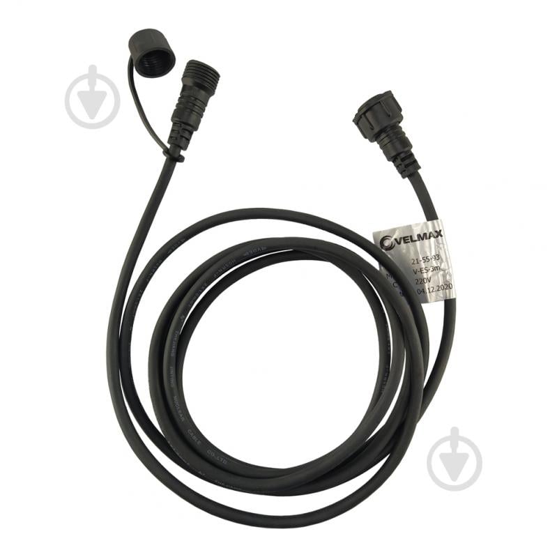 Удлинитель Velmax с коннектором для осветительного прибора с кабелем и цоколями 2 м черный 21-55-92 - фото 1 Удлинитель Velmax с коннектором для осветительного прибора с кабелем и цоколями 2 м черный 21-55-92 - фото 1