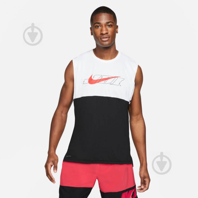 Майка Nike M NK TANK HYPR DRY SC ENERGY CZ2259-010 р.S черный - фото 2