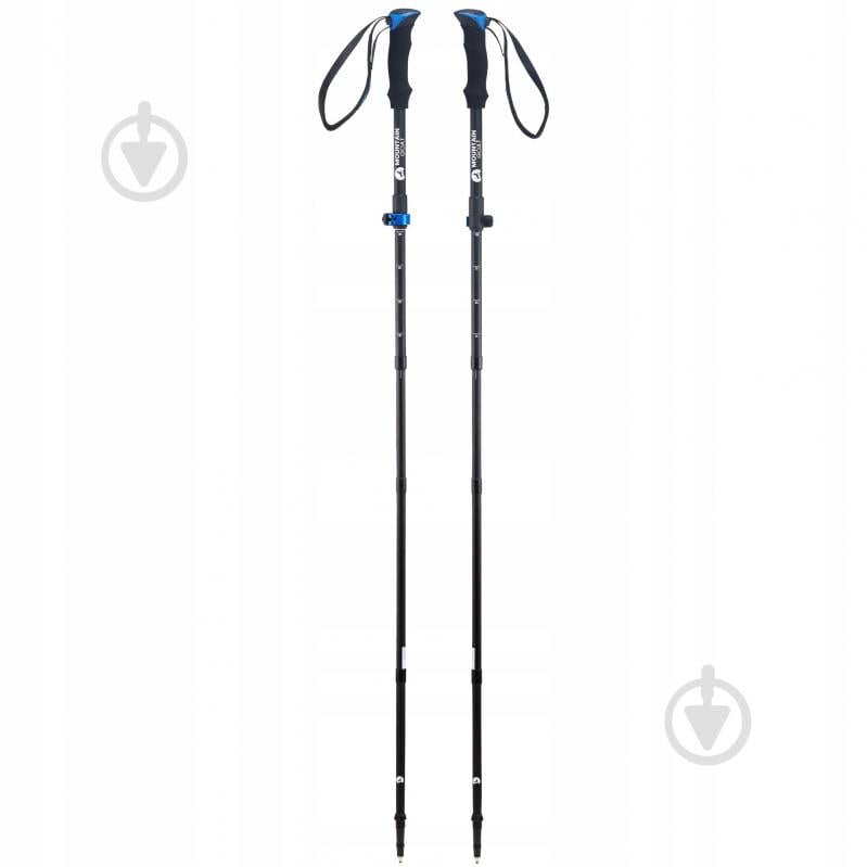 Трекинговые палки Mountain Goat Pro+ 43-130 см Black/Blue (P-5907739318244) MG0007 - фото 3