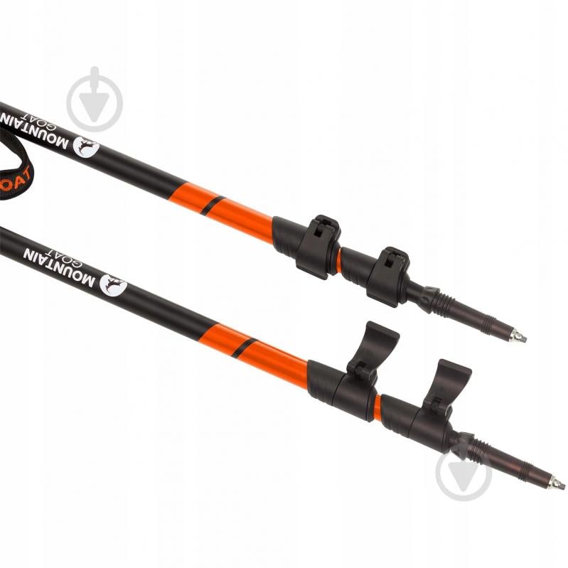 Трекинговые палки Mountain Goat Peak+ 60-135 см Black/Orange (P-5907739318275) MG0006 - фото 3