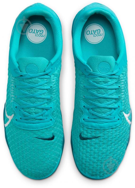 Футзальне взуття Nike React Gato CT0550-300 р.44 зелений - фото 7 Футзальне взуття Nike React Gato CT0550-300 р.44 зелений - фото 7