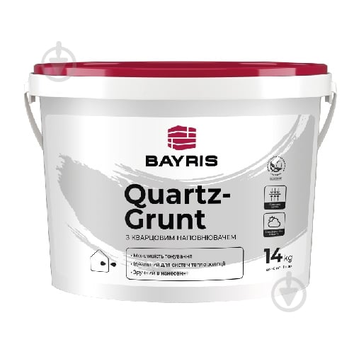 Грунтовка кварцовая адгезионная Bayris QUARTZ-GRUNT 7 кг - фото 1