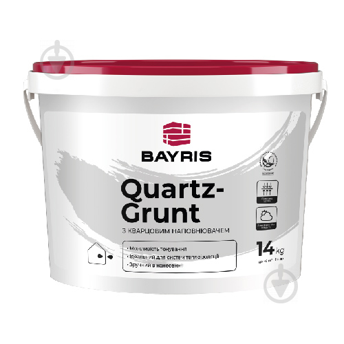 Грунтовка кварцовая адгезионная Bayris QUARTZ-GRUNT 14 кг - фото 1