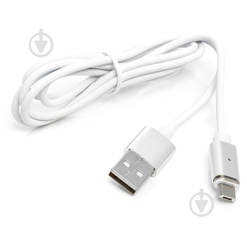 Кабель PowerPlant Magnetic 1 м белый (DV00DV4060) - фото 1