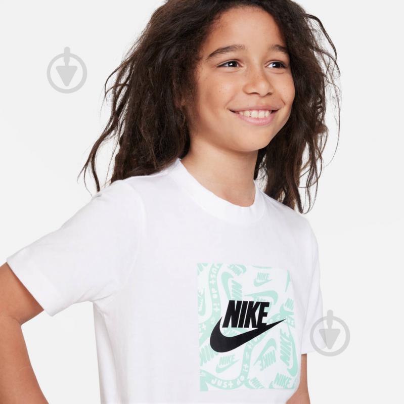 Футболка Nike K NSW TEE CLUB SESONAL HBR GFX FD3929-100 р.XS білий - фото 3