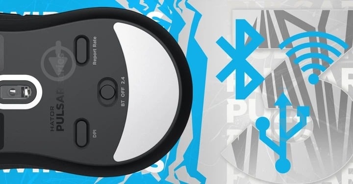 Мишка Hator Pulsar 3 wireless white (HTM631) - фото 13