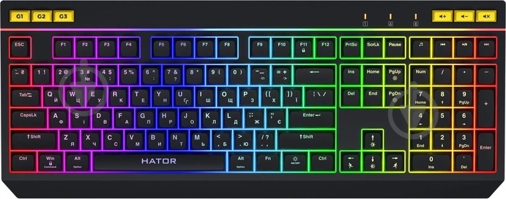 Клавиатура Hator Icefall USB Black (HTK402UA) black - фото 1