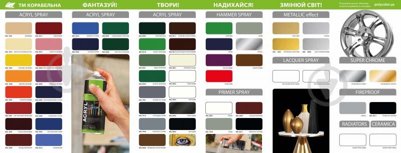 Емаль аерозольна КОРАБЕЛЬНА PANTONE 877С Хромоване срібло хром 400 мл - фото 2