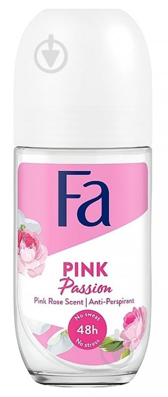 Антиперспирант для женщин Fa Pink Passion Чуттєва троянда 50 мл - фото 1