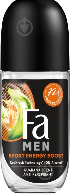 Антиперспирант для мужчин Fa Sport Energy Boost Sport Energy Boost 50 мл - фото 1