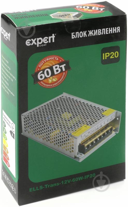 Трансформатор Expert 12 В 60 Вт IP20 ELLS-TRANS - фото 2