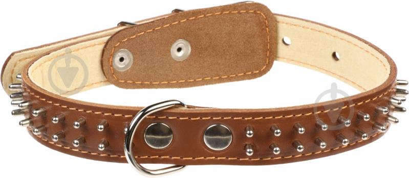 Ошейник Collar двойной с шипами в 2 ряда 2,5х38-50 см 02336 - фото 2 Ошейник Collar двойной с шипами в 2 ряда 2,5х38-50 см 02336 - фото 2