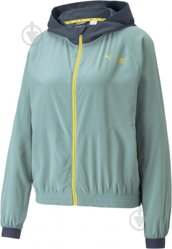 Вітрівка жіноча Puma W FIRST MILE WOVEN JACKET 52321284 р.XS бірюзова - фото 1