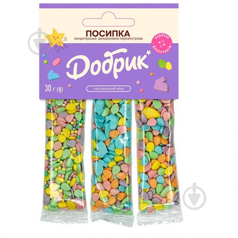 Посыпка кондитерская Добрик пасхальный микс - фото 1 Посыпка кондитерская Добрик пасхальный микс - фото 1