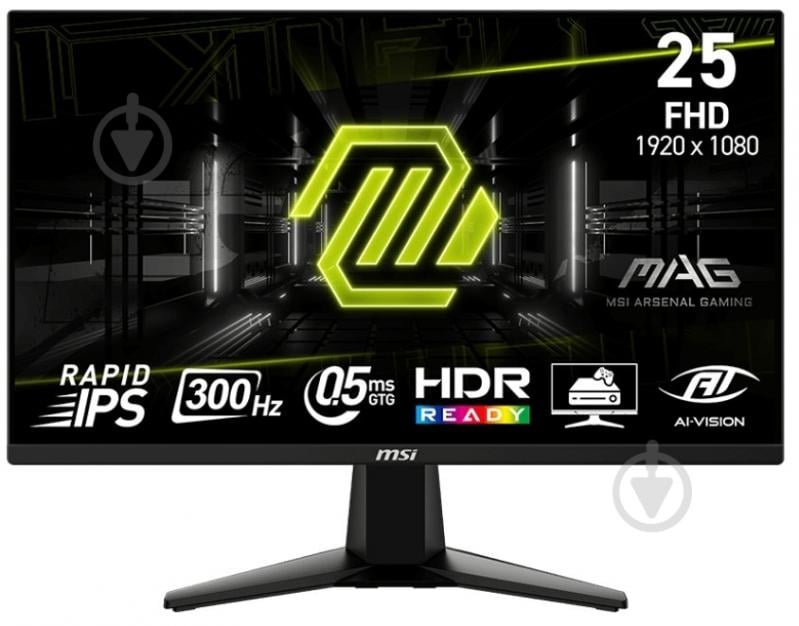 Монитор MSI MAG 255XF 24,5" (9S6-3BC21M-061) - фото 1 Монитор MSI MAG 255XF 24,5" (9S6-3BC21M-061) - фото 1