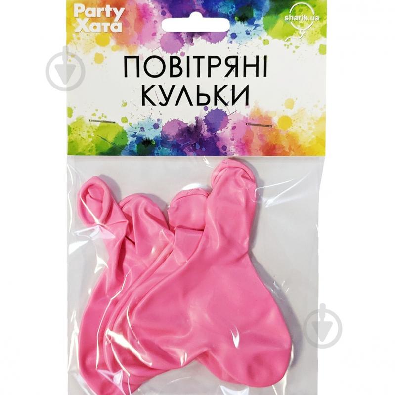 Шарики латексные Party Хата в форме сердца 25 см бело-розовый 4 шт. - фото 1 Шарики латексные Party Хата в форме сердца 25 см бело-розовый 4 шт. - фото 1