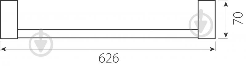 Вешалка для полотенца Ferro Audrey 600 мм - фото 2