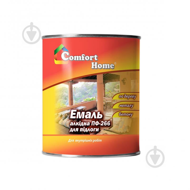 Емаль Comfort Home ПФ-266 жовто-коричневий високий глянець 0,9 кг - фото 1