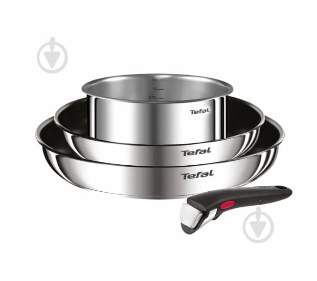 Набор посуды Tefal Ingenio Cook Eat 4 предмета L881S404 - фото 1 Набор посуды Tefal Ingenio Cook Eat 4 предмета L881S404 - фото 1