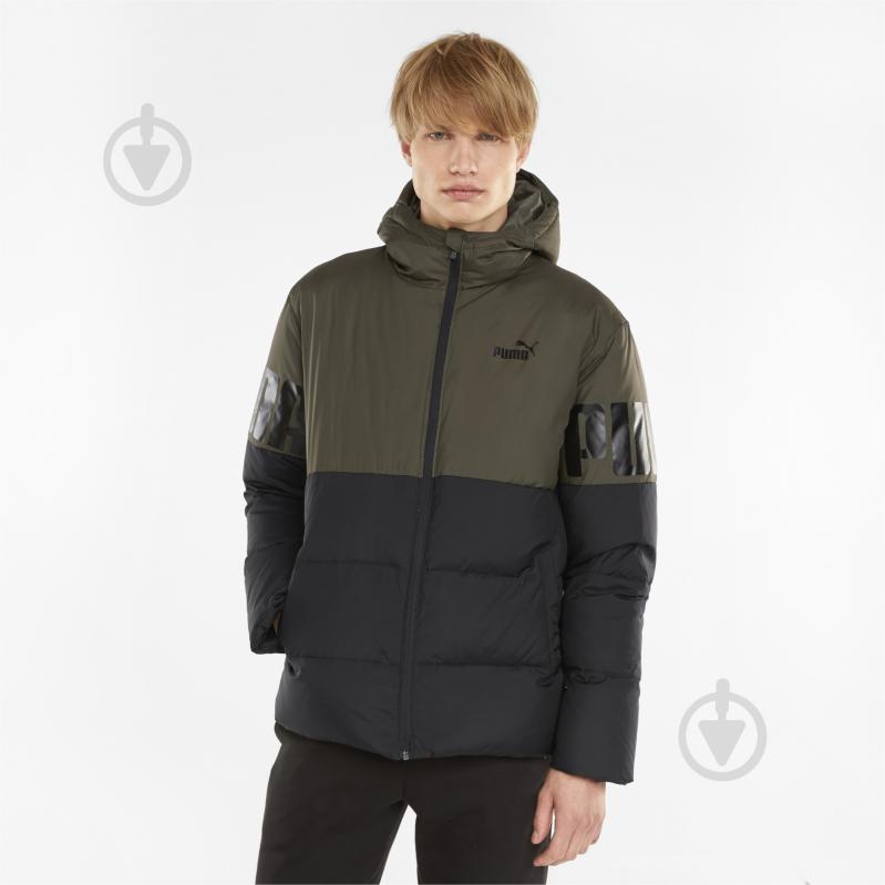 Пуховик Puma ESS + CB Down Jacket 58769244 р.XL хакі - фото 3 Пуховик Puma ESS + CB Down Jacket 58769244 р.XL хакі - фото 3