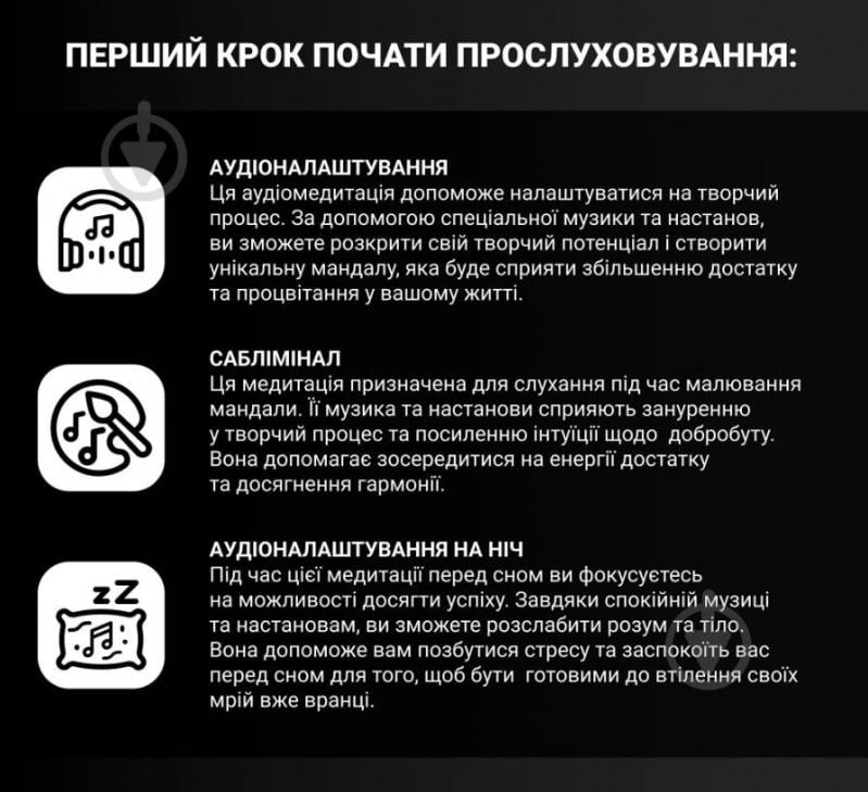 Картина за номерами Strateg Karpachoff Гроші сугестивна мандала 40х40 см (1 Mandala (finance)) - фото 8