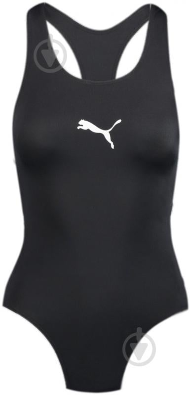 Купальник Puma SWIM WORACERBACK SWIMSUIT 1P 90768103 р.L чорний - фото 1