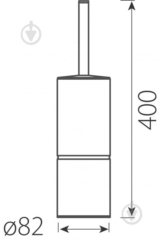 Ершик для унитаза Ferro Grace хром - фото 2 Ершик для унитаза Ferro Grace хром - фото 2